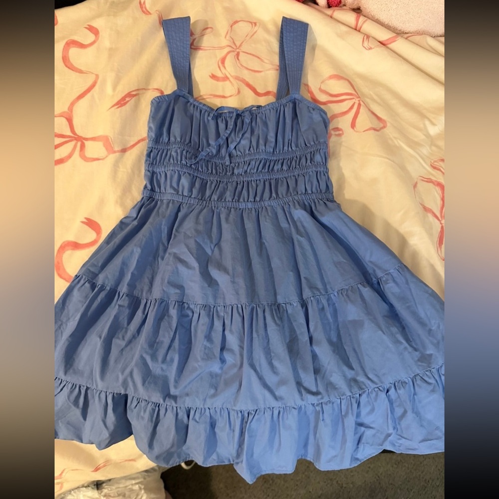 Aritzia Sunday Best Blue Dress